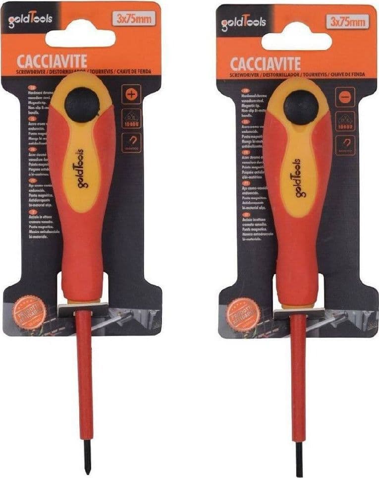 Cacciaviti Giraviti Isolati Lunghi 18 Cm 2pz A Stella E Taglio Punta Magnetica Casa, arredamento e bricolage > Bricolage e fai da te > Utensili Manuali > Cacciaviti Trade Shop italia - Napoli, Commerciovirtuoso.it