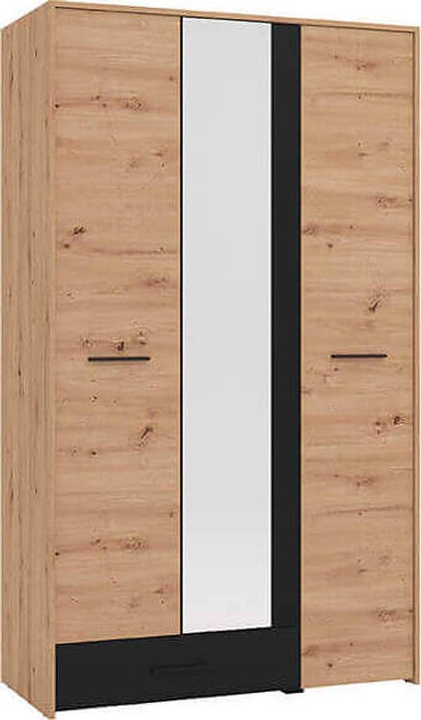 CADDIE---armadio-tre-ante-moderno-minimal-in-legno-cm-119-x-53-x-203,7-h-Rovere-Chiaro-Milani-Home