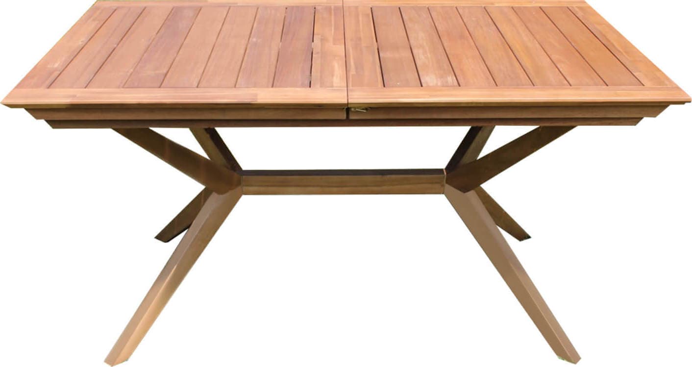 CAESAR---tavolo-da-giardino-allungabile-in-legno-massiccio-di-acacia-150/200x90-Marrone-Milani-Home