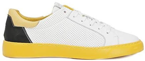 CAFèNOIR Sneaker uomo Bianco/Giallo in Sneaker casual Calzature Durello - Agna, commercioVirtuoso.it