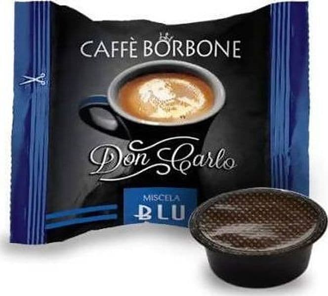 Caffè Borbone 50x Capsule Don Carlo Capsule Compatibili A Modo Mio Miscela Blu Confezione Da 50 Pz