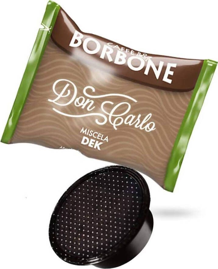 Caffè Borbone 50x Capsule Don Carlo Compatibili A Modo Mio Miscela Dek Decaffeinato Confezione 50 Pezzi