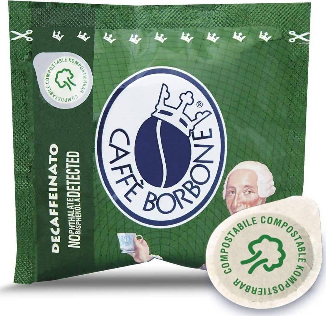 Caffè Borbone 50x Cialde Ese 44mm Miscela Verde Dek Decaffeinato Cialde Confezione 50 Pezzi