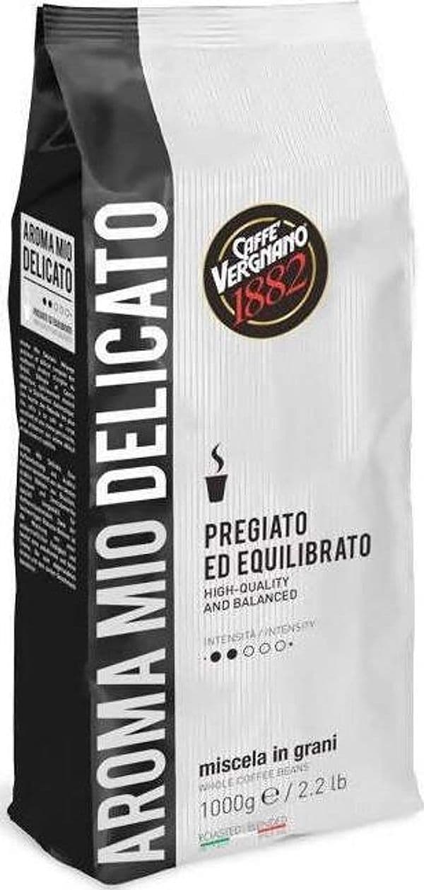 Caffè Vergnano 1 Kg Caffè in Grani Chicchi Aroma Mio Delicato Nero Confezione 1 Kg Alimentari e cura della casa/Caffè tè e bevande/Caffè/Chicchi di caffè tostati Franco Pausa Caffè - Albano Laziale, Commerciovirtuoso.it