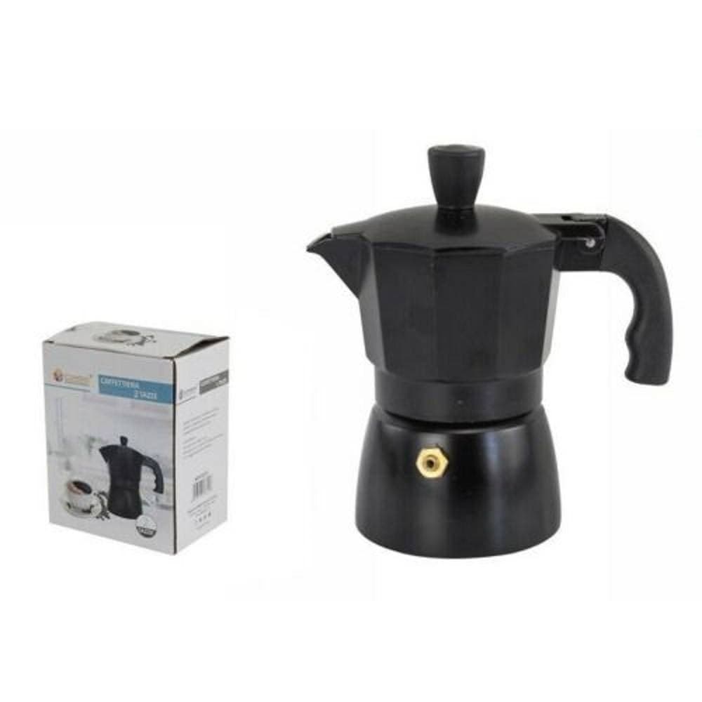Caffettiera Moka Macchinetta Caff? Espresso Nera Opaca Misura 2 Tazze Casa, arredamento e bricolage > Elettrodomestici > Caffettiere Trade Shop italia - Napoli, Commerciovirtuoso.it