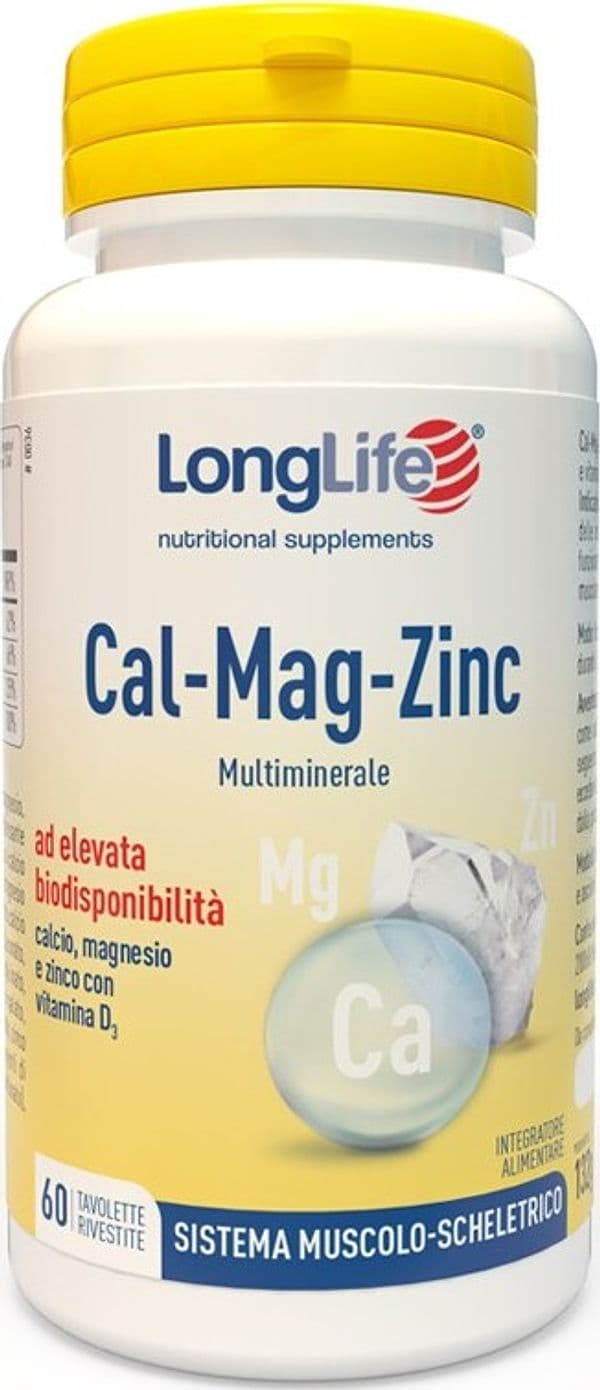 CAL-MAG-ZINC-integratore-alimentare-60-tavolette-Long-Life
