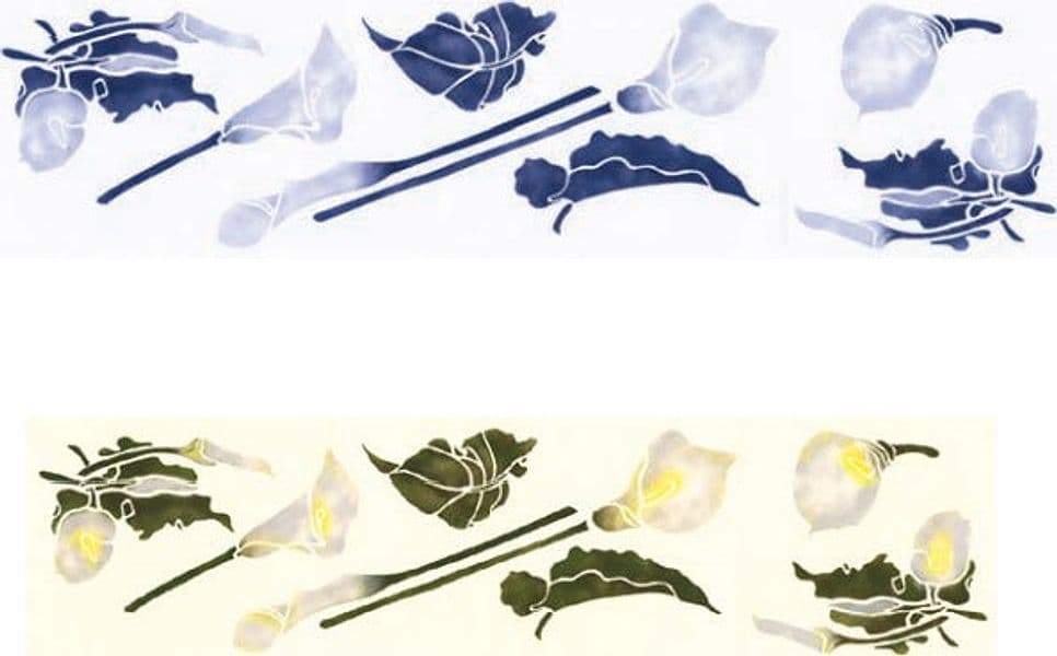 CALAMBOUR COLLEZIONE EASY - MASCHERINA STENCIL 21X90CM CALLE 103