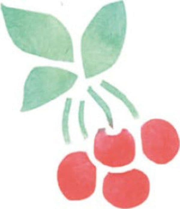 CALAMBOUR COLLEZIONE EASY - MASCHERINA STENCIL 8x12CM CILIEGIE 705