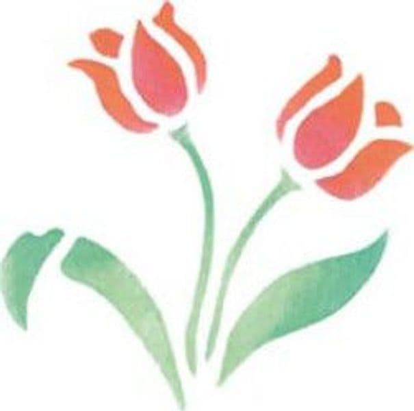 CALAMBOUR-COLLEZIONE-EASY---MASCHERINA-STENCIL-8x12CM-TULIPANI-718