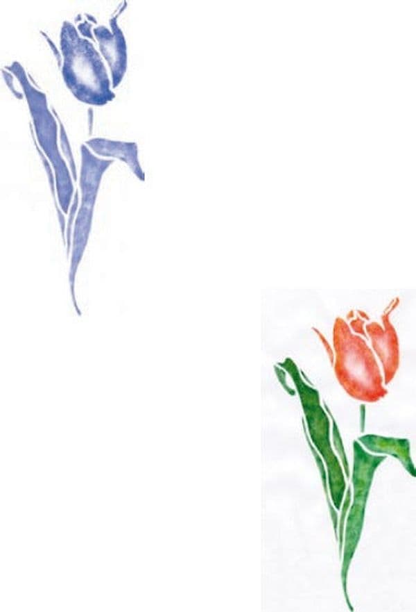 CALAMBOUR-COLLEZIONE-EASY---MASCHERINA-STENCIL-A4-21X29,7CM-TULIPANO-306