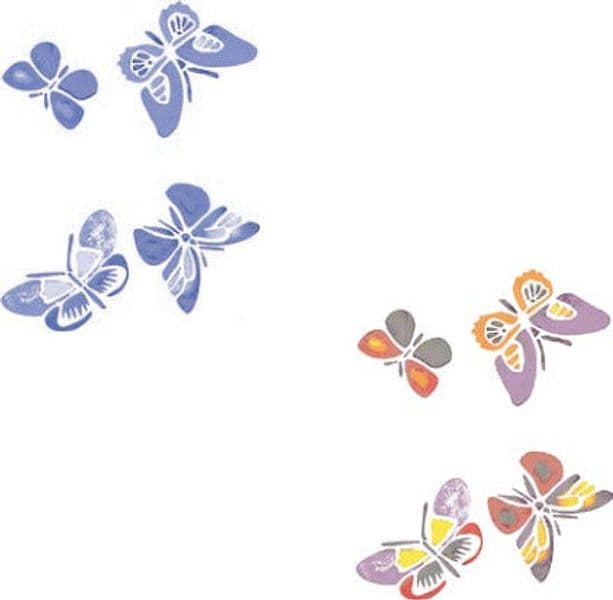 CALAMBOUR COLLEZIONE EASY - MASCHERINA STENCIL A5 14,8X21CM FARFALLE 209