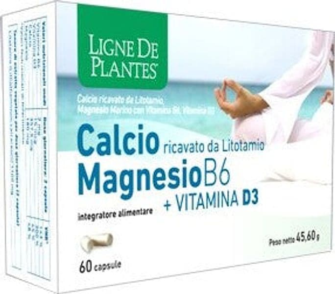CALCIO + MAGNESIO B6 + VITAMINA D3 integratore alimentare 60 capsule Natura Service