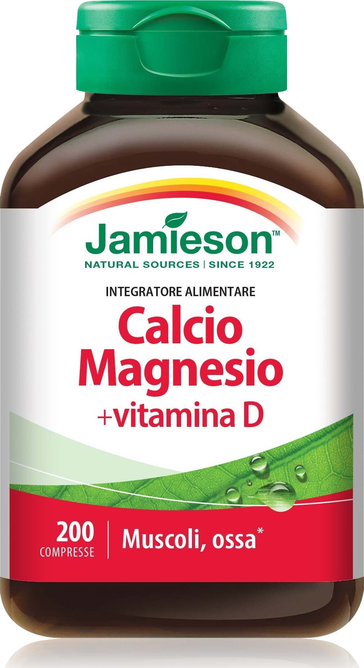 Calcio-Magnesio-con-Vitamina-D-integratore-alimentare-200-compresse-Biovita