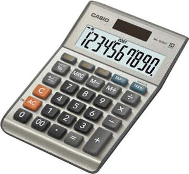 Calcolatrice da tavolo MS-100BM - 10 cifre - big display - grigio - Casio Cancelleria e prodotti per ufficio/Elettronica per ufficio/Calcolatrici/Finanziarie Eurocartuccia - Pavullo, Commerciovirtuoso.it