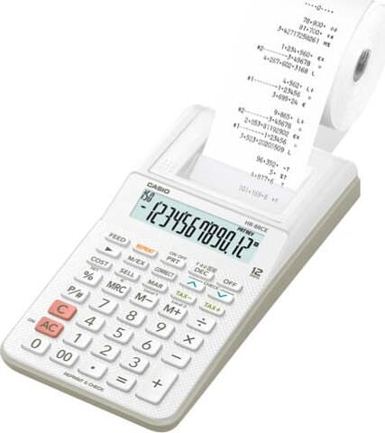 Calcolatrice scrivente HR-8RCE - 12 cifre - bianco - Casio Cancelleria e prodotti per ufficio/Elettronica per ufficio/Calcolatrici/Finanziarie Eurocartuccia - Pavullo, Commerciovirtuoso.it
