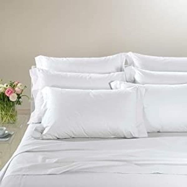 Caleffi - Completo-lenzuola Percalle Tinta Unita Matrimoniale Bianco Casa e cucina/Tessili per la casa/Biancheria da letto/Lenzuola e federe/Set di lenzuola e federe Biancheria Arredo Home - Nola, Commerciovirtuoso.it