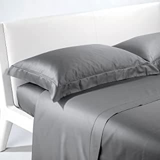 Caleffi - Completo-lenzuola Raso Tinta Unita Matrimoniale Grigio Casa e cucina/Tessili per la casa/Biancheria da letto/Lenzuola e federe/Set di lenzuola e federe Biancheria Arredo Home - Nola, Commerciovirtuoso.it