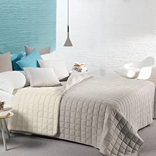 Caleffi - Copriletto-trapuntato Modern Tinta Unita Matrimoniale Sabbia Casa e cucina/Tessili per la casa/Biancheria da letto/Copriletti Biancheria Arredo Home - Nola, Commerciovirtuoso.it