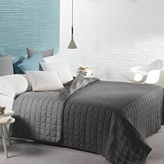 Caleffi - Copriletto-trapuntato Modern Tinta Unita Singolo Antracite Casa e cucina/Tessili per la casa/Biancheria da letto/Copriletti Biancheria Arredo Home - Nola, Commerciovirtuoso.it