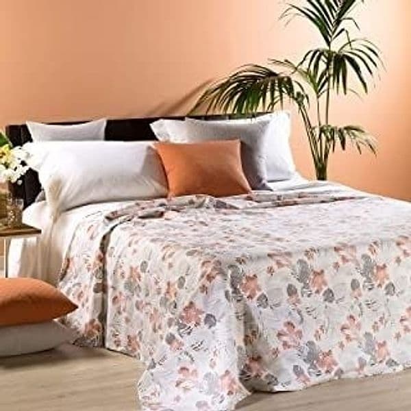 Caleffi 1002646 Cotone Panama Ibisco Copriletto Estivo per Matrimoniale Letto, Corallo Casa e cucina/Tessili per la casa/Biancheria da letto/Copriletti Biancheria Arredo Home - Nola, Commerciovirtuoso.it
