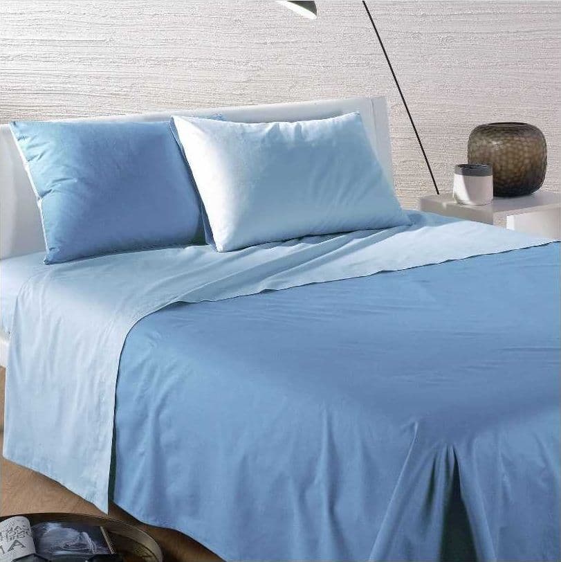 Caleffi Completo Lenzuola Bikolor Letto Matrimoniale Utilizzabile Senza Copriletto in Puro Cotone 100% Casa e cucina/Tessili per la casa/Biancheria da letto/Lenzuola e federe/Set di lenzuola e federe La Bottega del Risparmio - Bari, Commerciovirtuoso.it