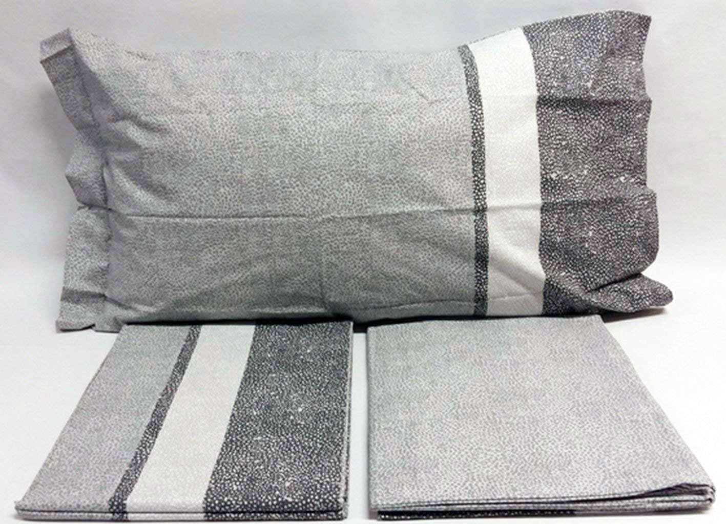 Caleffi Completo Lenzuola Matrimoniale Nevada 100% Cotone Colore Naturale/Grigio Casa e cucina/Tessili per la casa/Biancheria da letto/Lenzuola e federe/Lenzuola coprimaterasso La Bottega del Risparmio - Bari, Commerciovirtuoso.it
