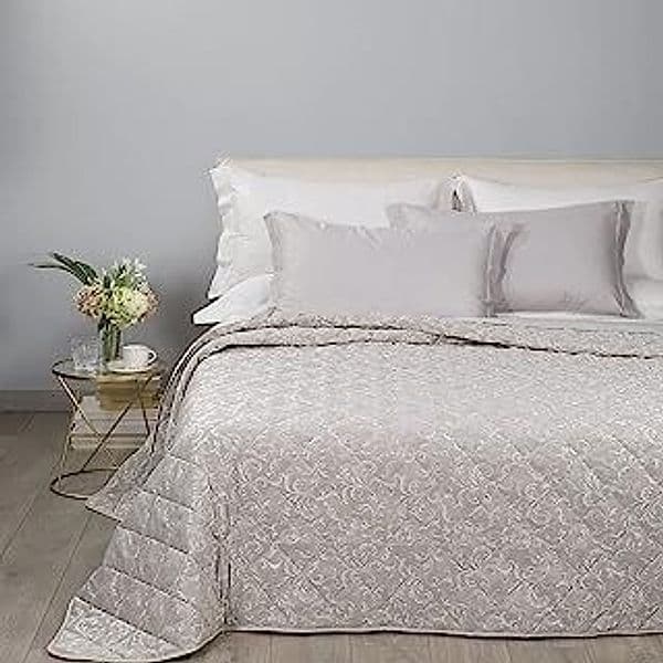 Caleffi Copriletto Primaverile Iris Corda In Raso Jacquard Casa e cucina/Tessili per la casa/Biancheria da letto/Copriletti Biancheria Arredo Home - Nola, Commerciovirtuoso.it