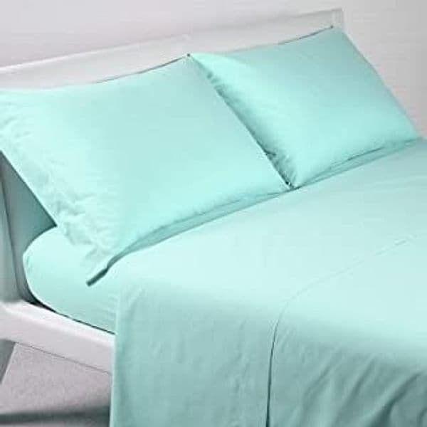 Caleffi Cotone tinta unita Completo Lenzuola, Cotone , Acqua, Singolo, 51196 , Caleffi Casa e cucina/Tessili per la casa/Biancheria da letto/Lenzuola e federe/Set di lenzuola e federe Biancheria Arredo Home - Nola, Commerciovirtuoso.it