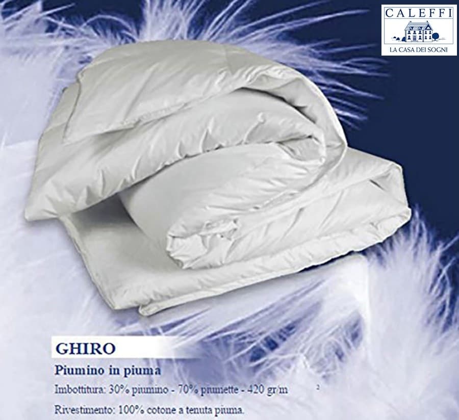 PIUMINO LETTO MATRIMONIALE IN PIUMA D'OCA 30/70 - GHIRO CALEFFI