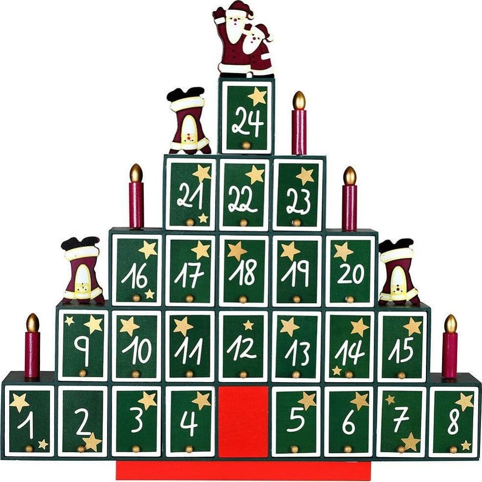 Calendario-Avvento-Albero-Di-Natale-In-Legno-24-Cassetti-Decorazioni-Natalizie