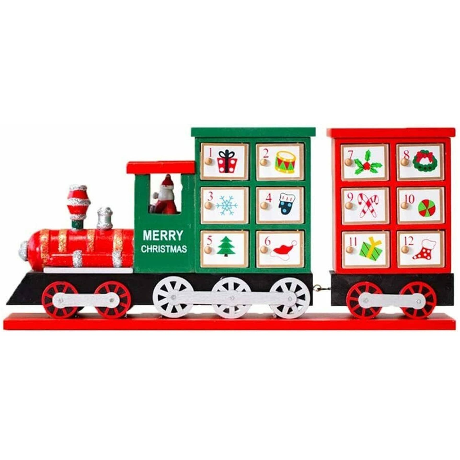 Calendario-Avvento-Trenino-Di-Natale-In-Legno-24-Cassetti-Decorazioni-Natalizie
