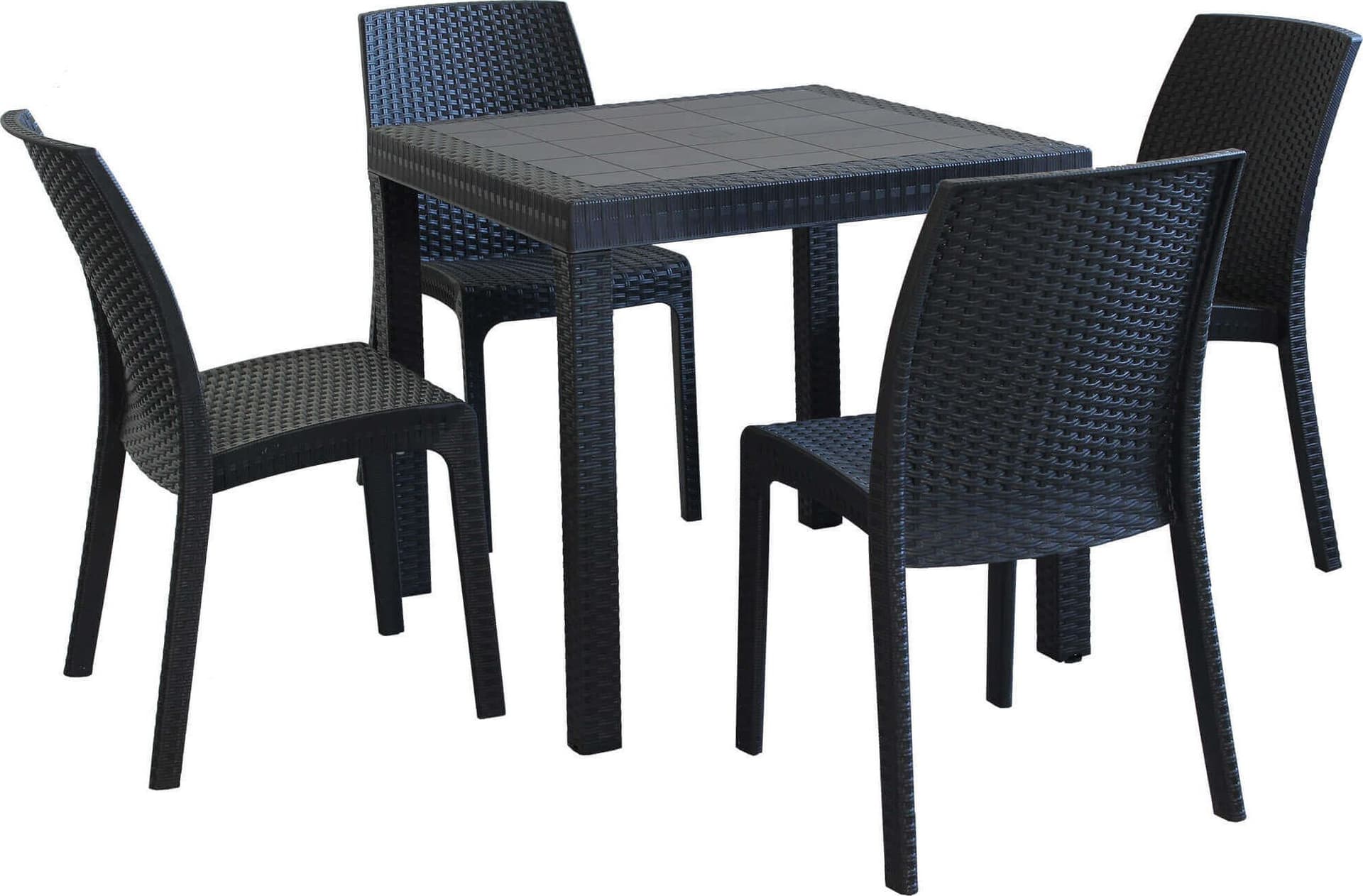 CALIGOLA---set-tavolo-fisso-in-wicker-cm-80x80x74-h-compreso-di-4-sedute-Antracite-Milani-Home