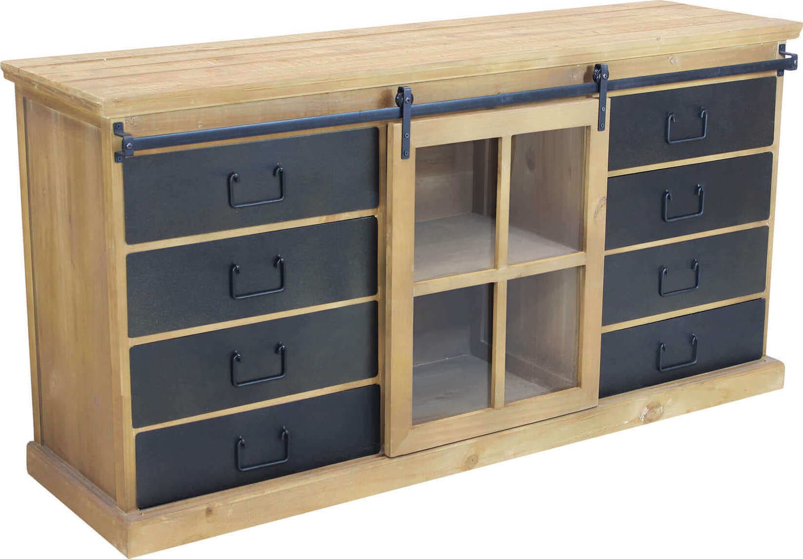 CALIN---madia-industrial-in-metallo-e-legno-Marrone-Milani-Home