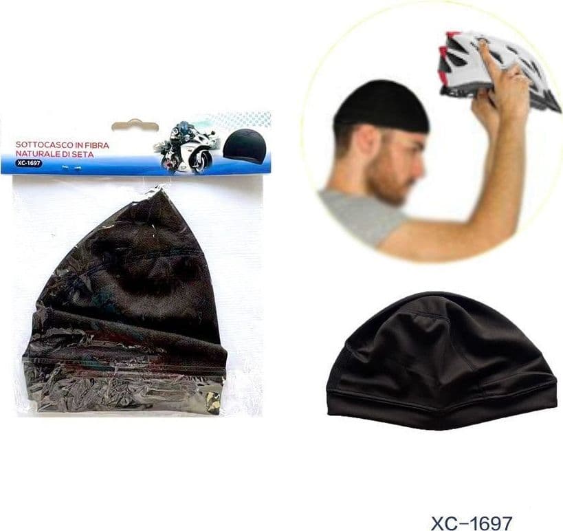 Calotta Sottocasco Cappello In Fibra Naturale Di Seta Per Moto Bici Nero Xc-1697 Sport e Tempo Libero > Attrezzi e Abbigliamento Sportivo > Accessori Sport Trade Shop italia - Napoli, Commerciovirtuoso.it