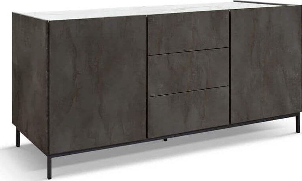 CALYPSO---madia-moderna-con-ante-ammortizzate-cm-200-x-50-x-90-h-Antracite-Milani-Home