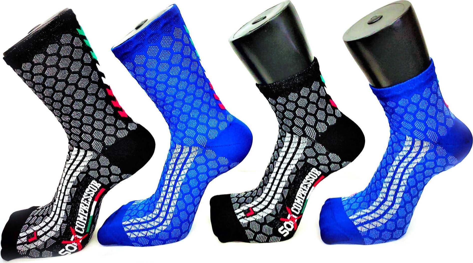 Calza calzino Compressione bici spinning Mountain Bikes MBT Corsa cross jogging SooXcompressor Moda/Uomo/Abbigliamento/Abbigliamento sportivo/Calze sportive TopGas - Roverbella, Commerciovirtuoso.it