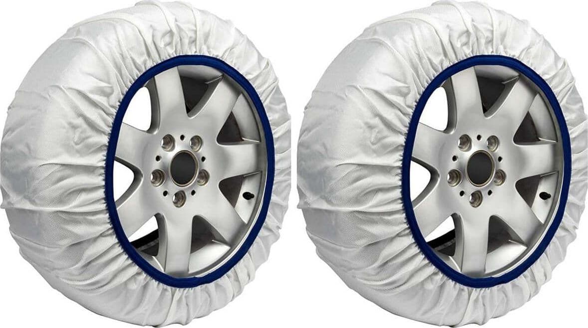 Calze-Da-Neve-per-Auto-Omologate-EN-16662-1-Modello-Bianco-Standard-Misura-XL-Carall