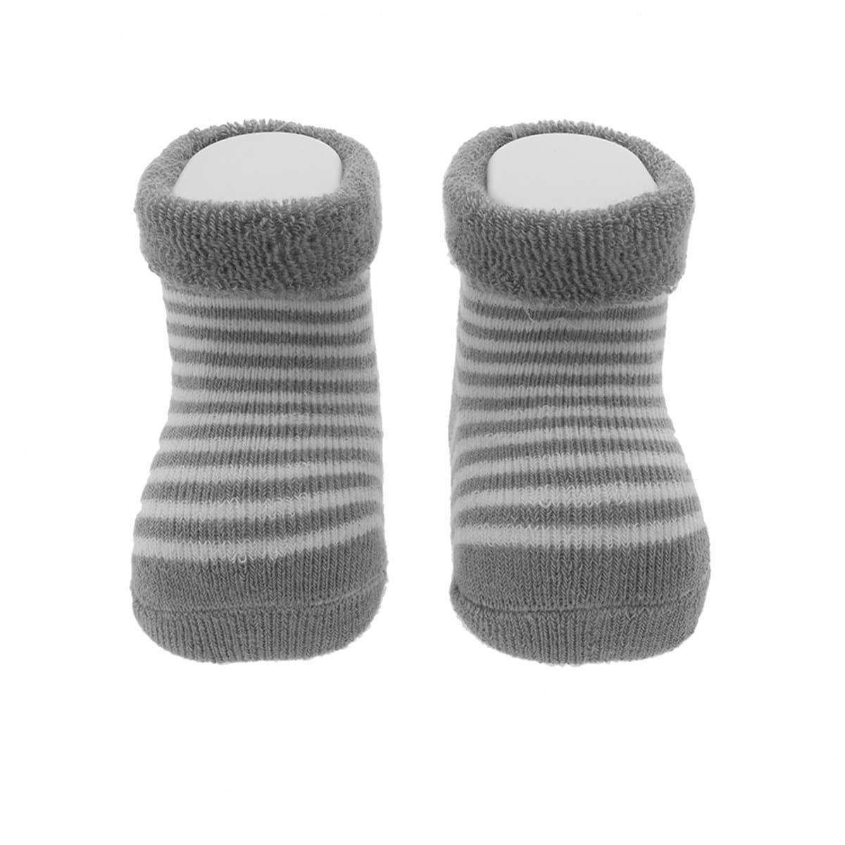 Calzine Listado Grigio Moda/Prima infanzia/Abbigliamento/Bambino 0-24/Calze e calzamaglie/Calzini La Casa Del Bebè - Napoli, Commerciovirtuoso.it