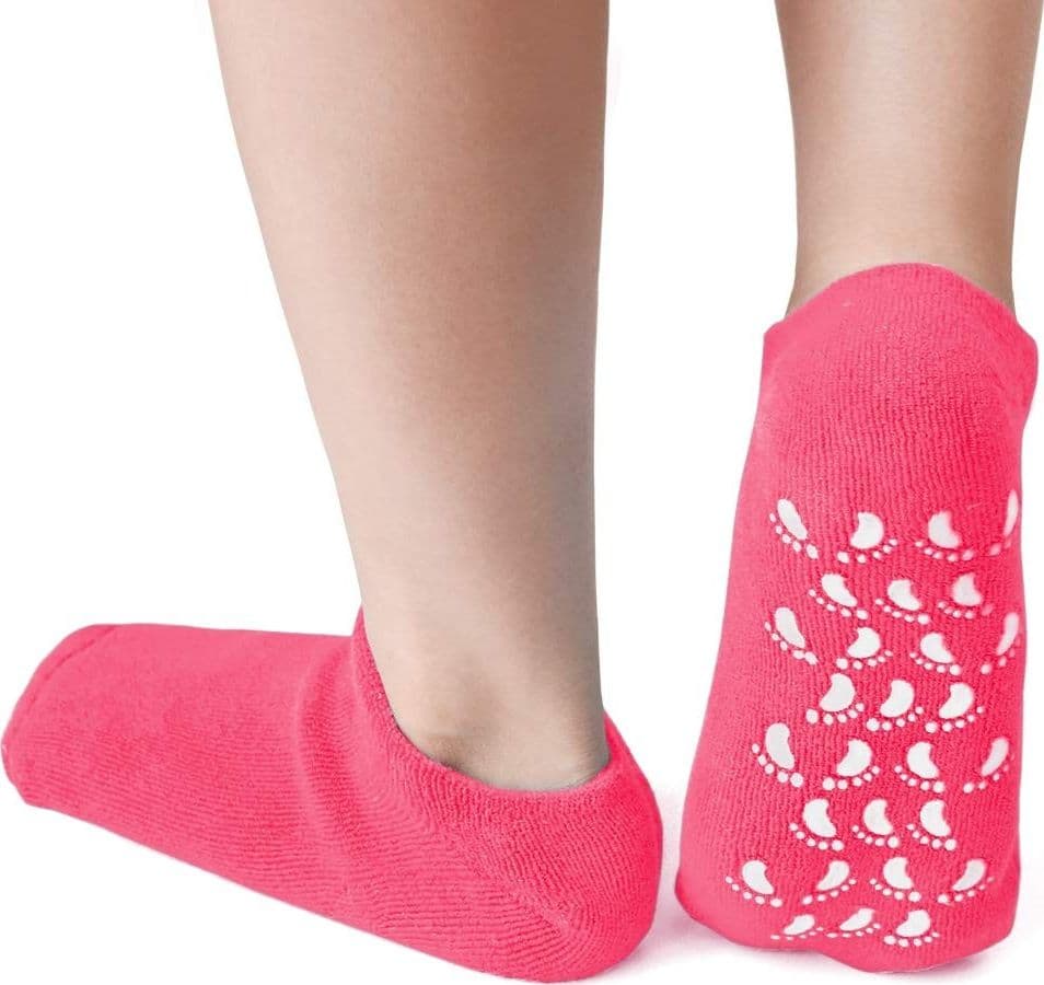 Calzini-Idratanti-Calzino-Spa-Esfoliante-Taglia-Unica-Gel-Antiscivolo-Pedalini