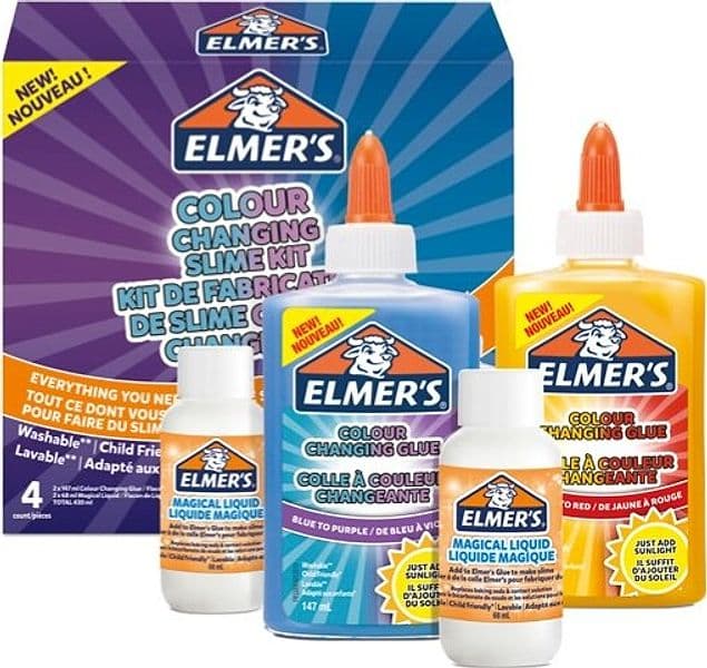 CambiaColore Slime Kit - Elmer's Cancelleria e prodotti per ufficio/Archivio ufficio e accessori per scrivania/Nastri colle elastici e graffette/Adesivi e colle/Adesivi spray Eurocartuccia - Pavullo, Commerciovirtuoso.it