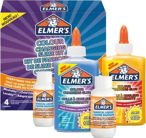 CambiaColore Slime Kit - Elmer's Cancelleria e prodotti per ufficio/Archivio ufficio e accessori per scrivania/Nastri colle elastici e graffette/Adesivi e colle/Adesivi spray Eurocartuccia - Pavullo, Commerciovirtuoso.it