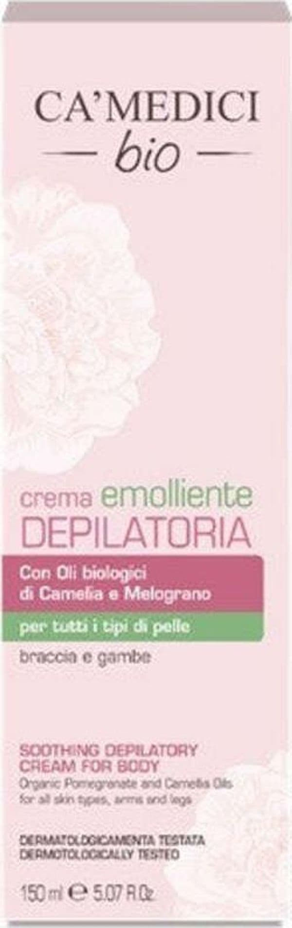 CA'MEDICI BIO CREMA DEPILATORIA EMOLLIENTE MELOGRANO E CAMELIA 150 ML