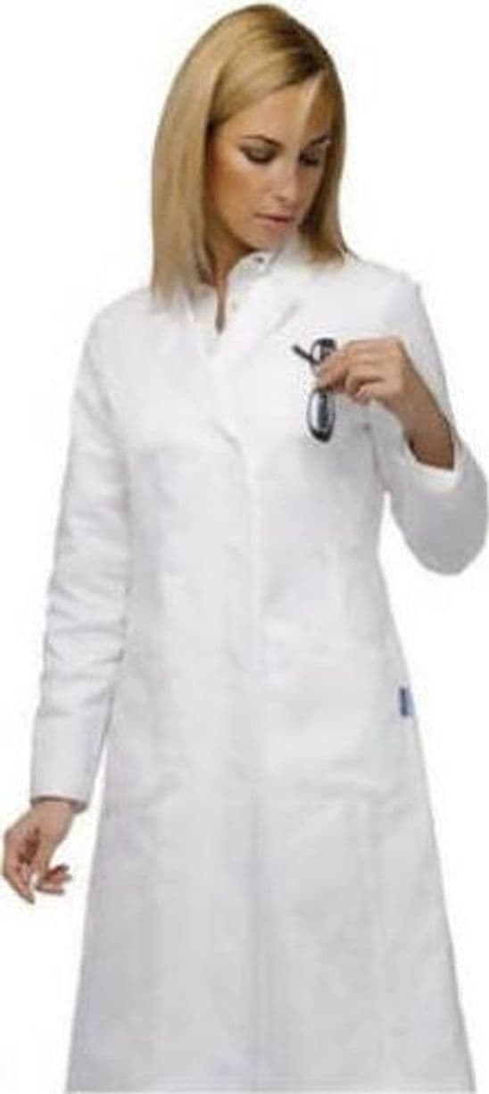Camice Casacca Krystal Donna Farmacia Dottoressa Infermiera 100% Cotone Drill Sanforizzato Siggi Senza Elastici Ai Polsi Allacciatura Doppio Petto Taschino Al Petto Lavoro Bianco 04 Ca0339 in Camici da laboratorio Dresswork - Como, commercioVirtuoso.it