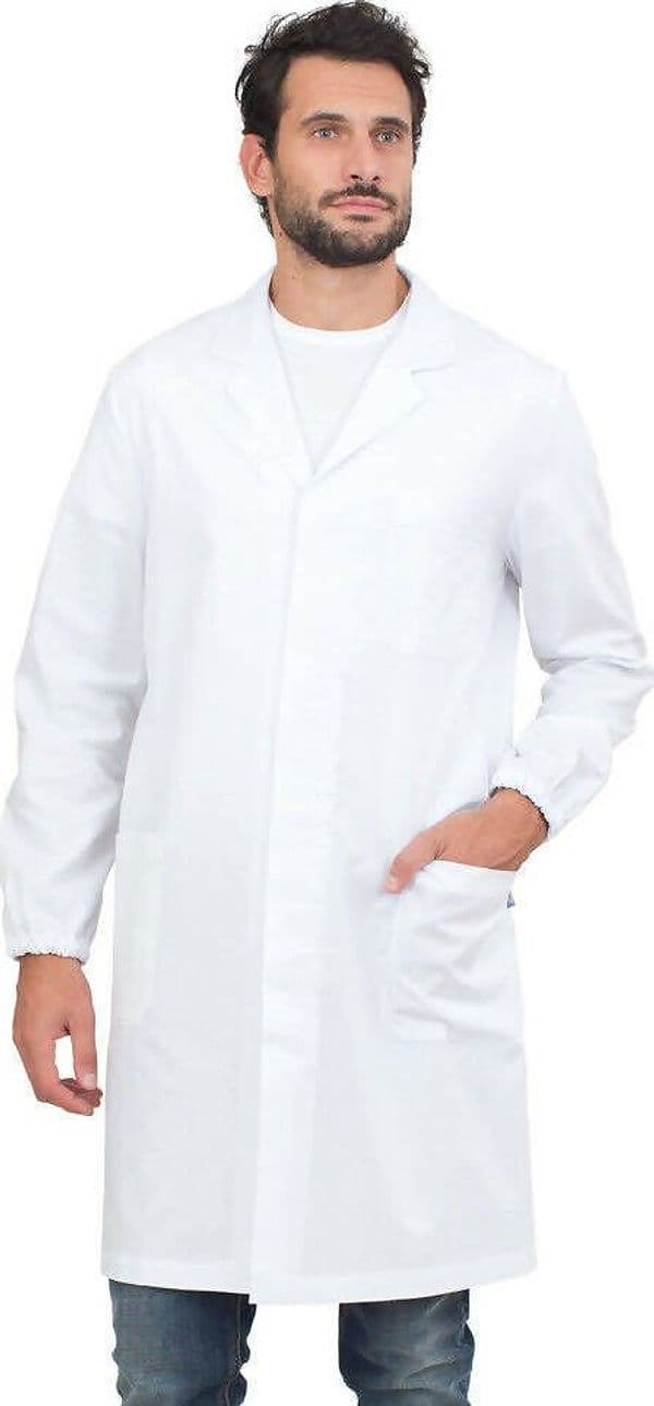 Camice Casacca Siggi Uomo Capri Cotone Bianco 100% Cotone Drill Sanforizzato Lavoro Medico Cucina Senza Elastici Ai Polsi Bottoni Scoperti Taschino Al Petto Taglia L 16 Ca0024 in Camici da laboratorio Dresswork - Como, commercioVirtuoso.it
