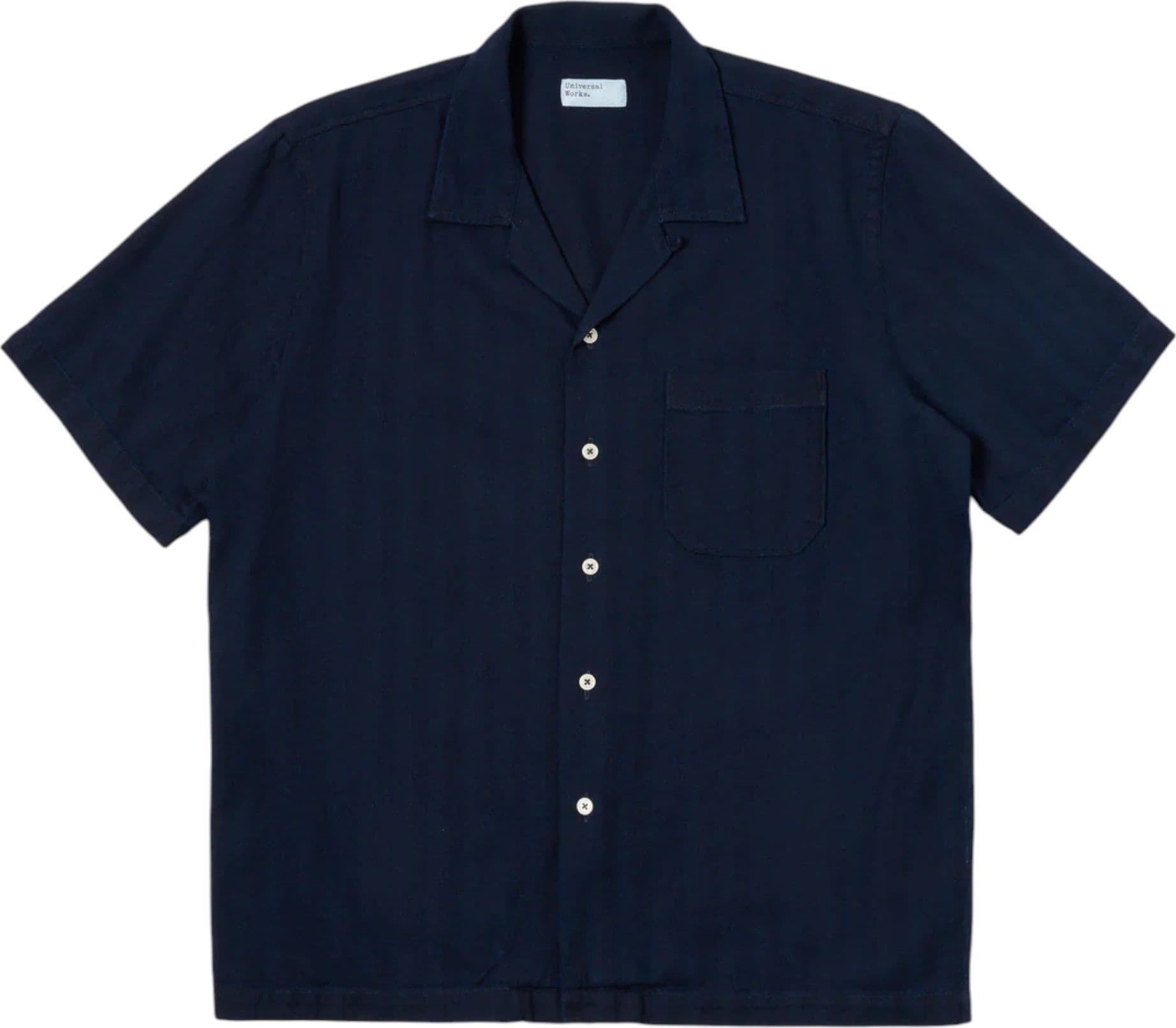 UNIVERSAL WORKS camicia universal works road shirt - washed indigo da uomo in Camicie casual Drestige - Casamassima, commercioVirtuoso.it