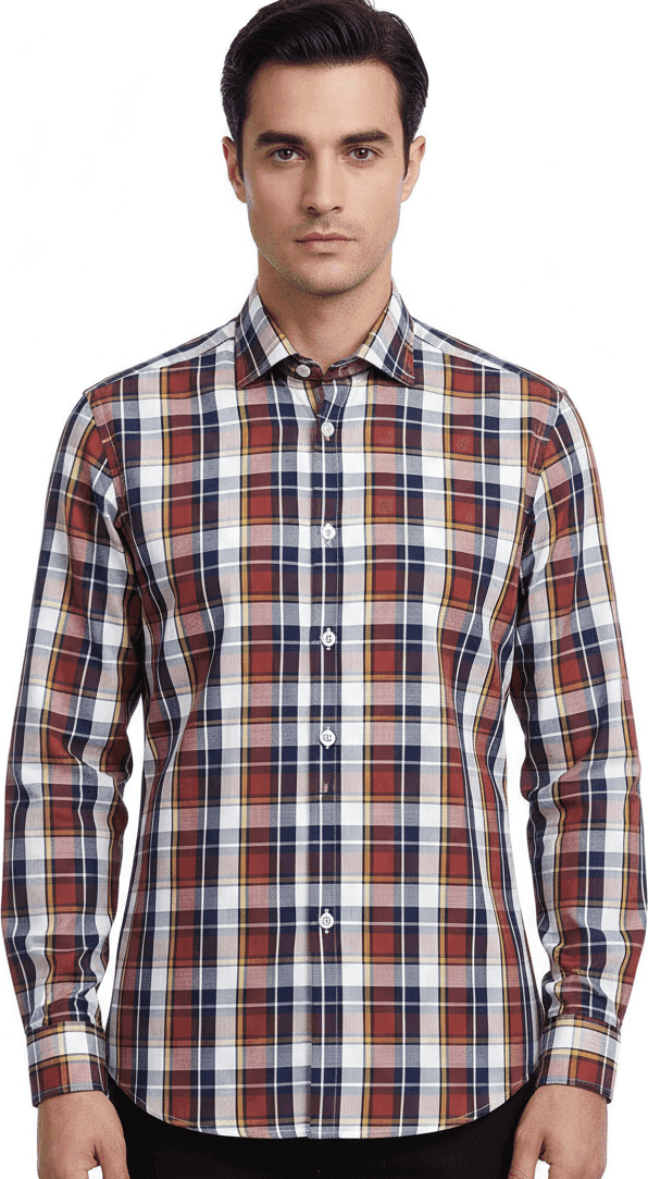 Camicia uomo Borriello - Fantasia quadri in Camicie casual Couture - Sestu, commercioVirtuoso.it