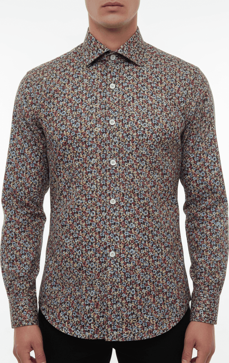 Camicia uomo Sonrisa - Fior di cotone - fiori in Camicie casual Couture - Sestu, commercioVirtuoso.it