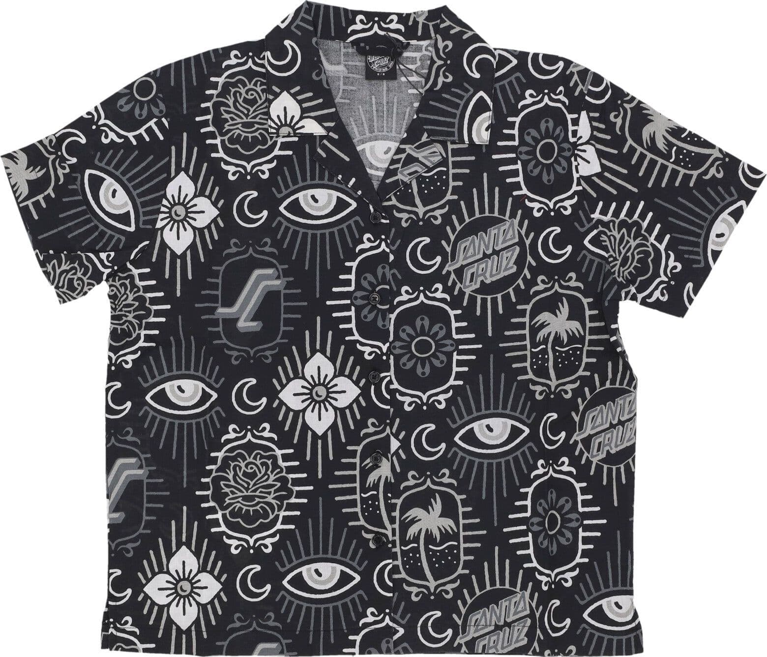SANTA CRUZ Camicia Manica Corta Donna Patchwork Shirt Black Patchwork da donna in T-shirt Drestige - Casamassima, commercioVirtuoso.it