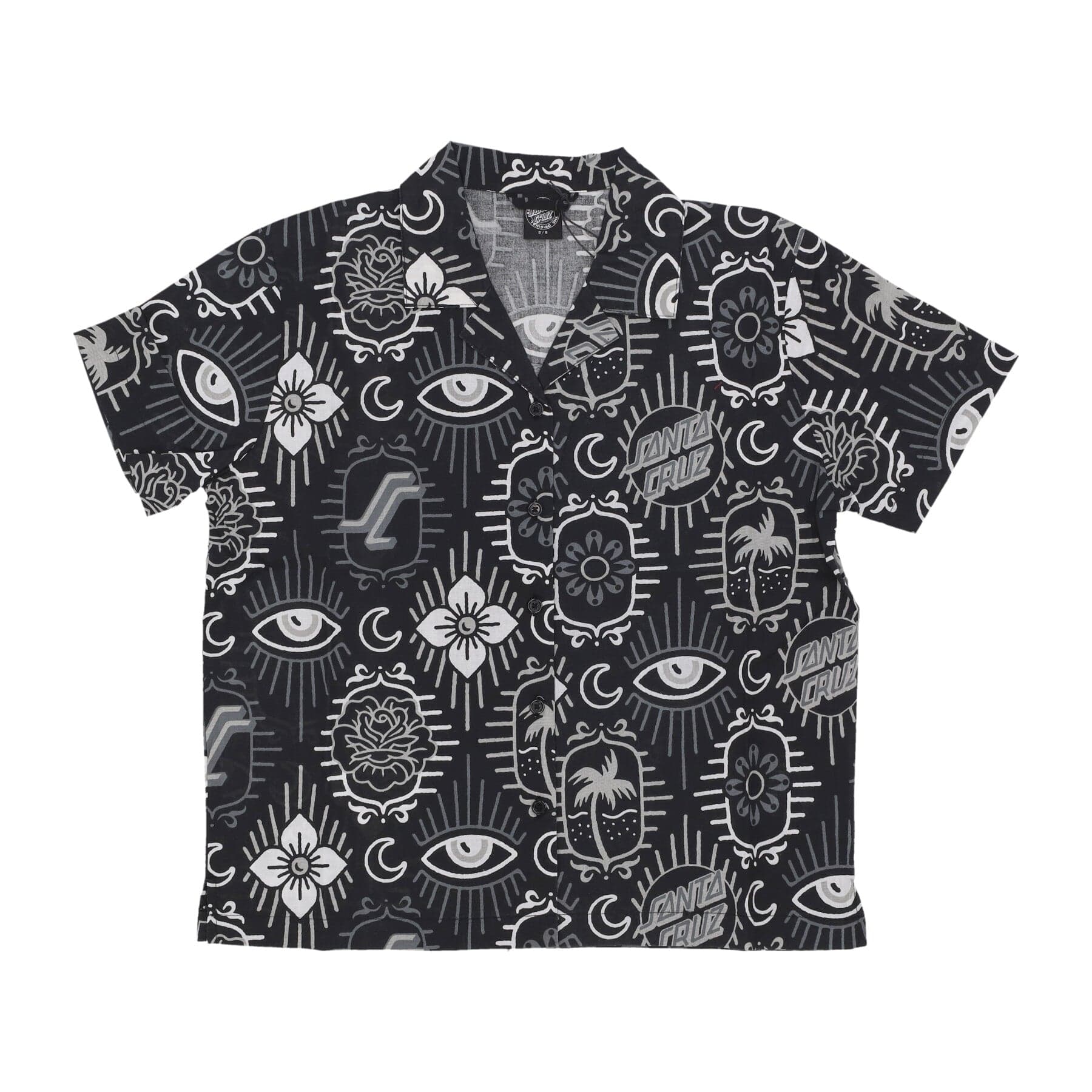 SANTA CRUZ Camicia Manica Corta Donna Patchwork Shirt Black Patchwork da donna in T-shirt Drestige - Casamassima, commercioVirtuoso.it