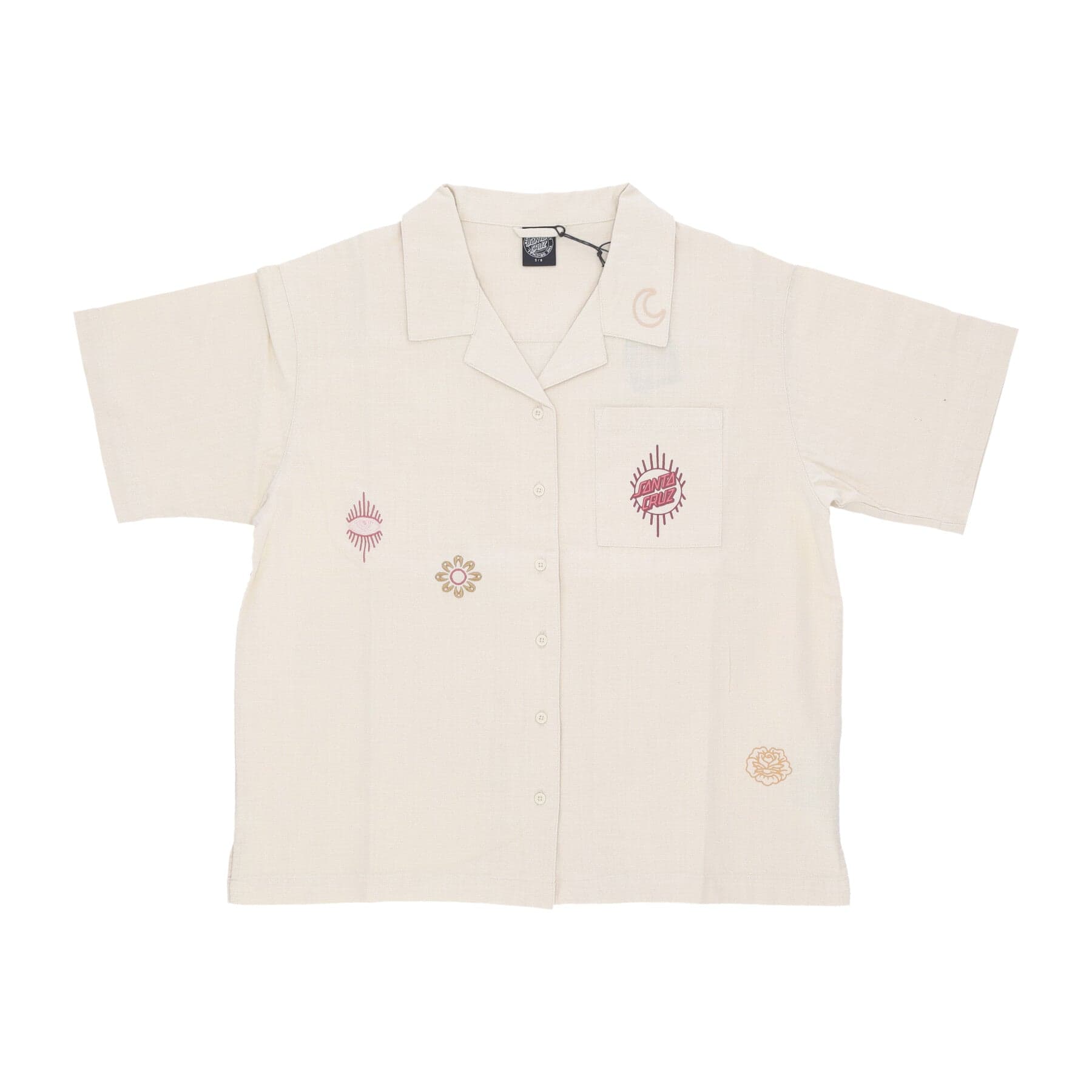 SANTA CRUZ Camicia Manica Corta Donna Scatter Shirt Off White da donna in T-shirt Drestige - Casamassima, commercioVirtuoso.it